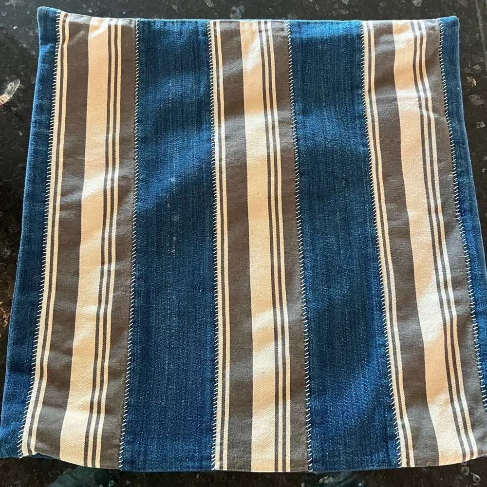 Pottery Barn “Greer” Striped Pillow Cover, 22”, LIKE NEW